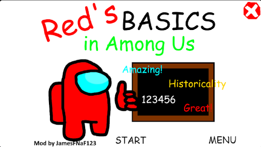 Red's Basics in Among Us - Gameplay image of android game