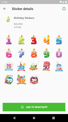 Birthday Stickers - WAStickerApps - Image screenshot of android app