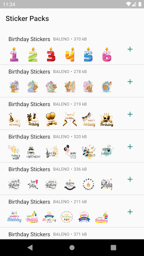 Birthday Stickers - WAStickerApps - عکس برنامه موبایلی اندروید