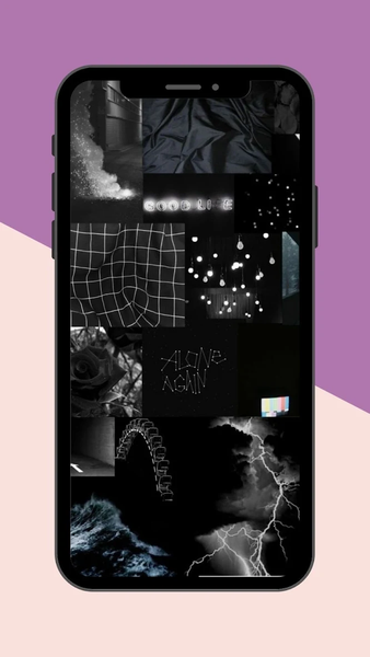 Black Aesthetic Wallpaper - Image screenshot of android app
