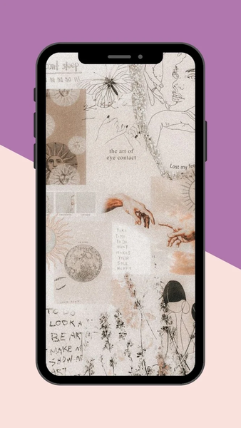 Wallpaper Aesthetic for Girls - Image screenshot of android app