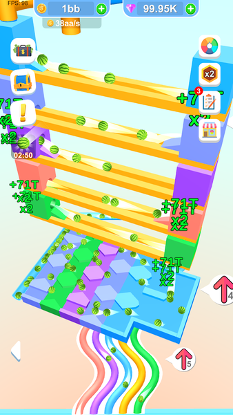 Ball Drop Dash - Gameplay image of android game