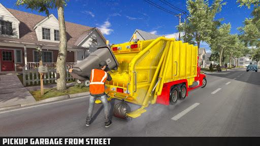 Garbage Truck Simulator: Trash Truck Games 2021 - Gameplay image of android game