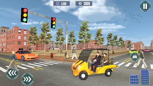 US Robot Shopping Mall Car Taxi Driver - Gameplay image of android game