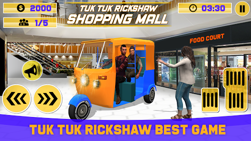 Tuk Tuk Rickshaw Shopping Mall Driving Games 2020 - Image screenshot of android app
