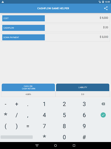 CASHFLOW Game Helper- Financial Planner - عکس برنامه موبایلی اندروید