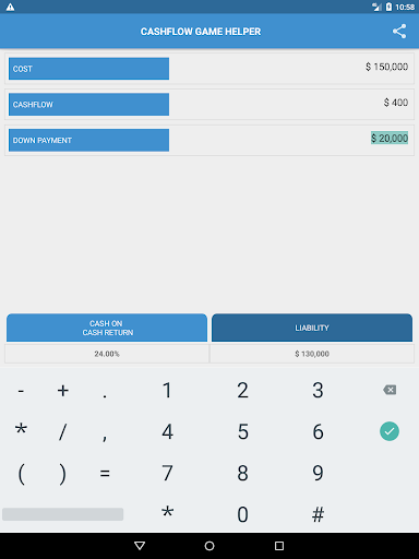 CASHFLOW Game Helper- Financial Planner - عکس برنامه موبایلی اندروید