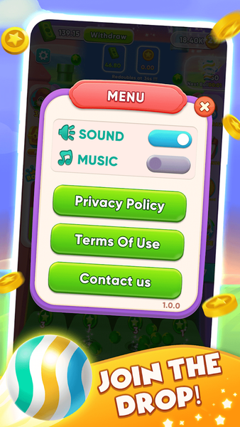 Fortune Ball : Lucky Drop Day - Gameplay image of android game