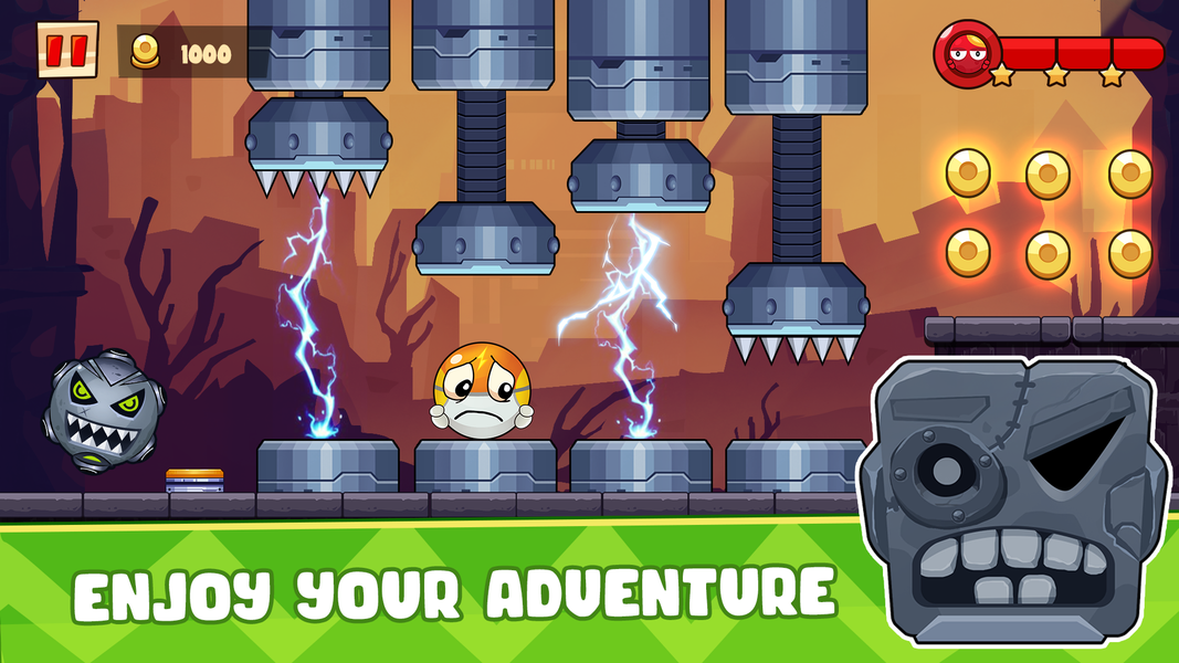 Ball's Journey ۶ - Red Bounce - عکس بازی موبایلی اندروید