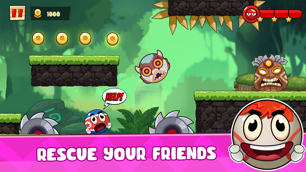 Ball's Journey ۶ - Red Bounce - عکس بازی موبایلی اندروید