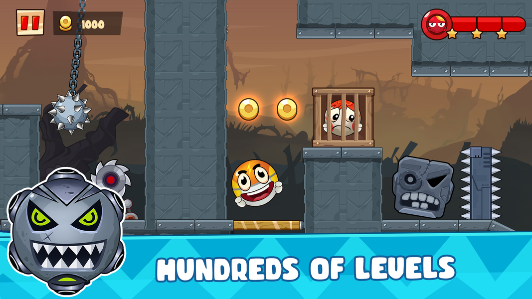 Ball's Journey ۶ - Red Bounce - عکس بازی موبایلی اندروید