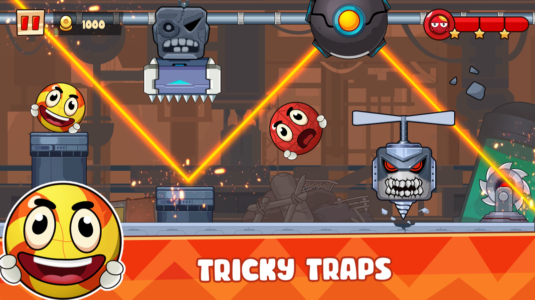 Ball's Journey ۶ - Red Bounce - عکس بازی موبایلی اندروید