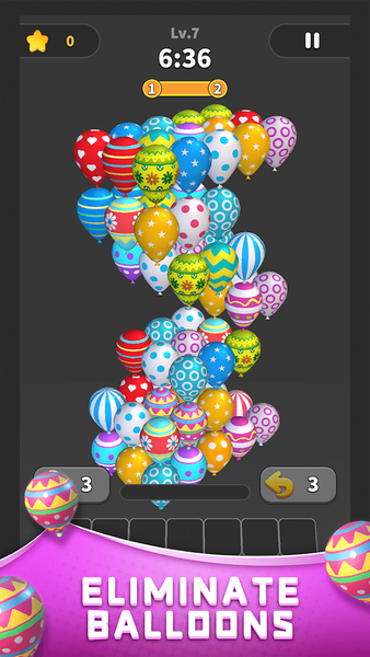 Balloon Master 3D:Triple Match - Gameplay image of android game