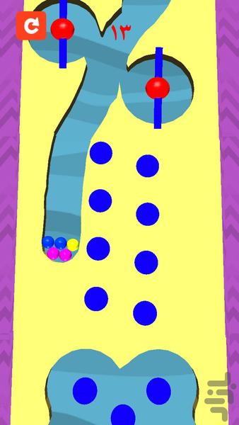 بازی توپ شن - Gameplay image of android game