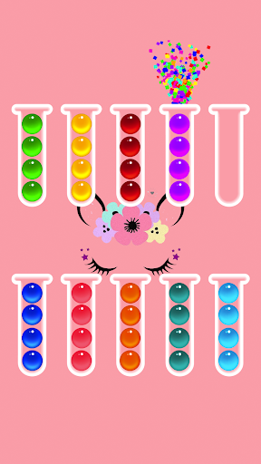 Sort It 2D - Ball Sort Puzzle - Gameplay image of android game
