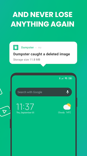 Recover Deleted Photos by Dumpster - عکس برنامه موبایلی اندروید