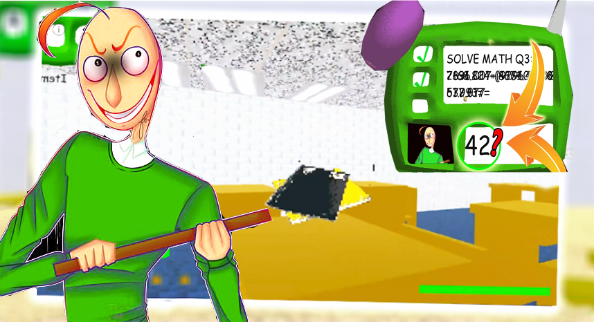 Baldi's Bash Education and Lea - Gameplay image of android game