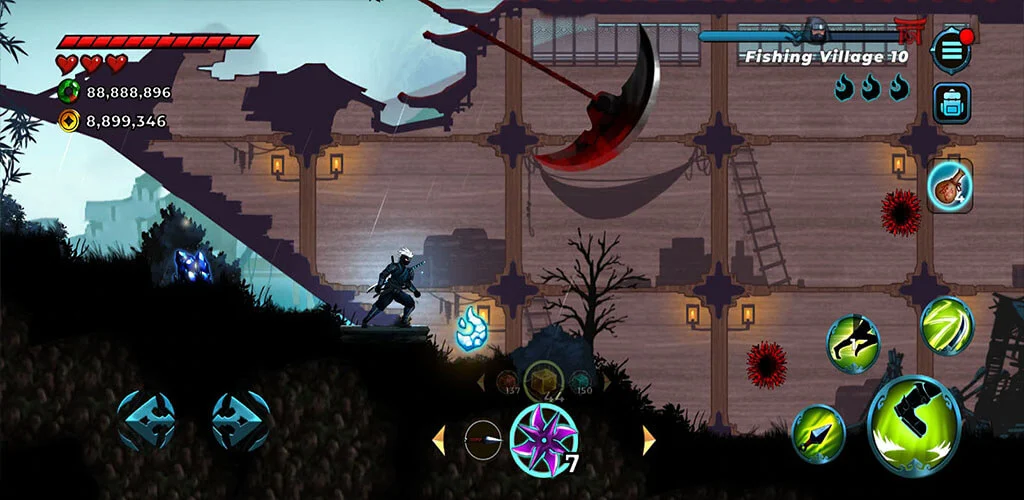 Ninja War: Shadow Adventures - Gameplay image of android game