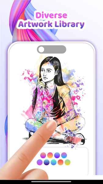 Pop Color: Painting & Coloring - عکس برنامه موبایلی اندروید