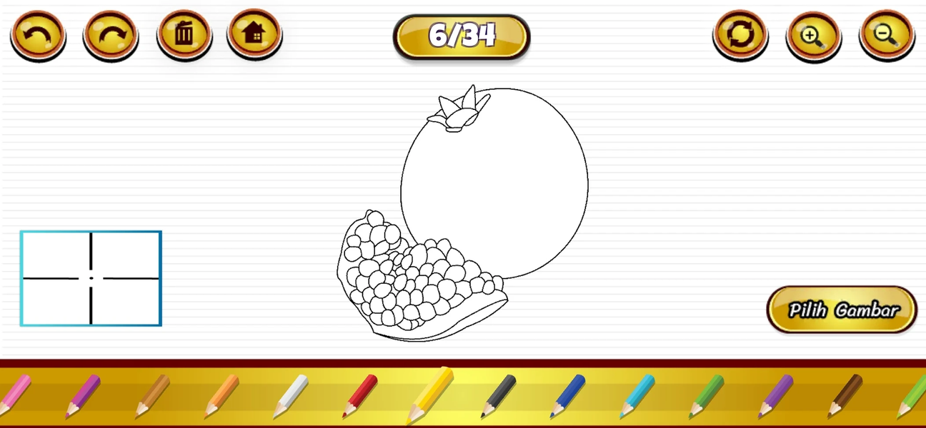 Mewarnai Buah Buahan - Gameplay image of android game