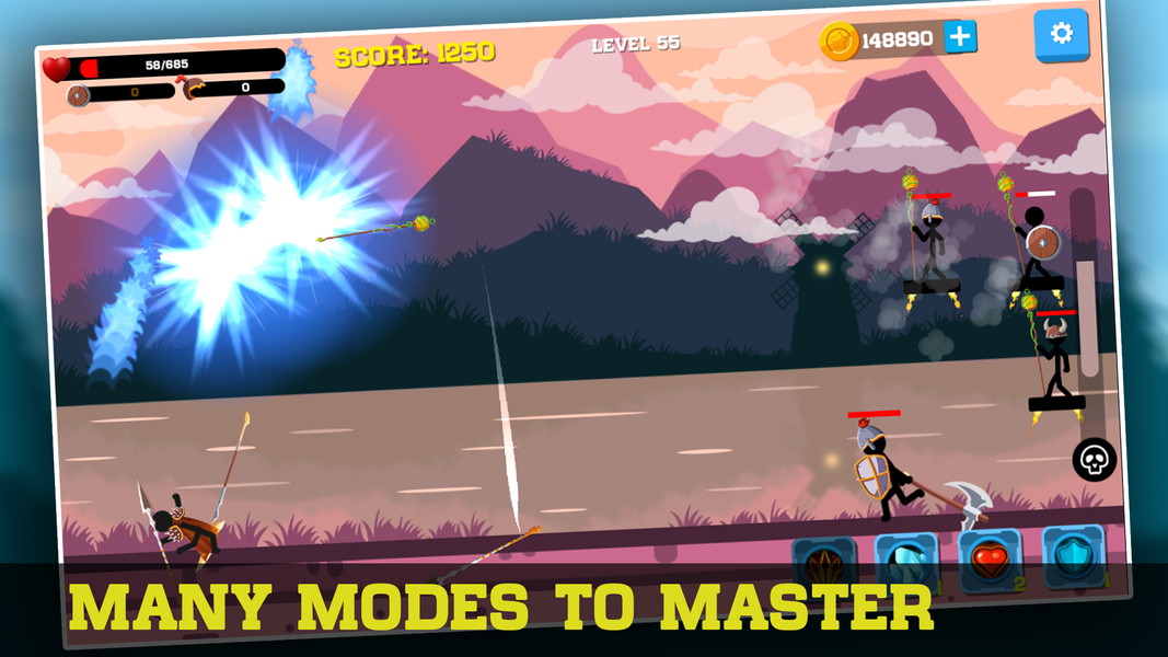 Stickman Archer: Spear Warrior - عکس بازی موبایلی اندروید