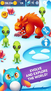 Alien Evolution Clicker: Speci - Gameplay image of android game