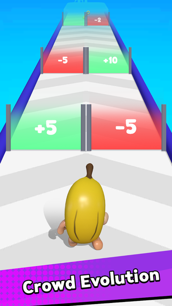 Epic Banana Run: Merge Master - Gameplay image of android game
