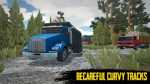 US offroad cargo truck sim - Gameplay image of android game