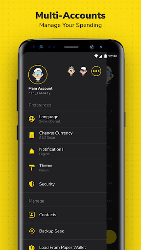 Kalium - BANANO Wallet - عکس برنامه موبایلی اندروید