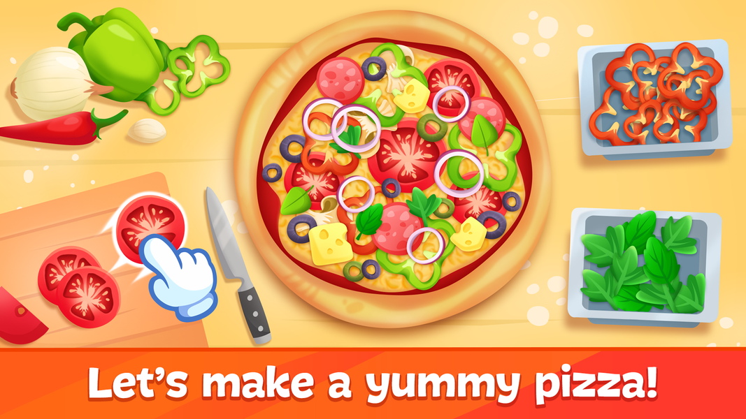 Pizza Games for Kids: Pizzeria - عکس بازی موبایلی اندروید