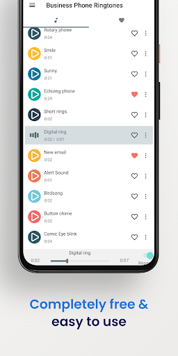 Business phone ringtones - Image screenshot of android app