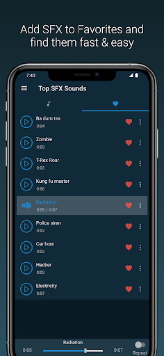 Sound effects - Image screenshot of android app