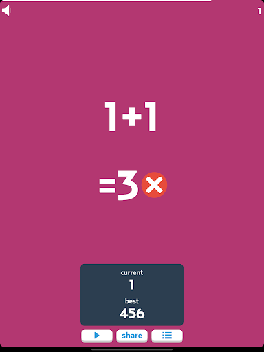 Freaking Math - Gameplay image of android game