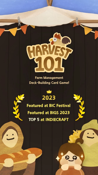 Harvest101: Farm Deck Building - Gameplay image of android game