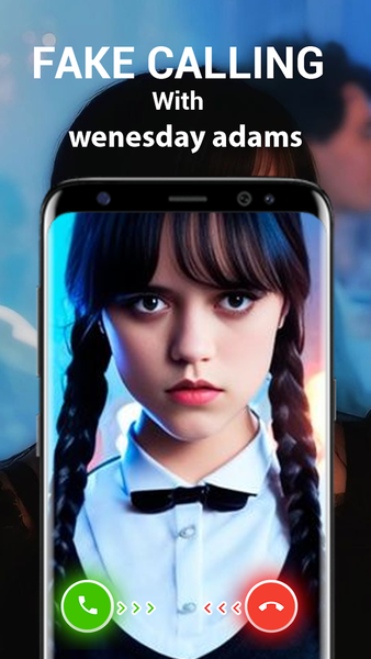 Wednesday Call Games Fake Chat - عکس برنامه موبایلی اندروید