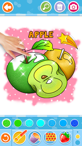 Fruits and Vegetables Coloring - Image screenshot of android app