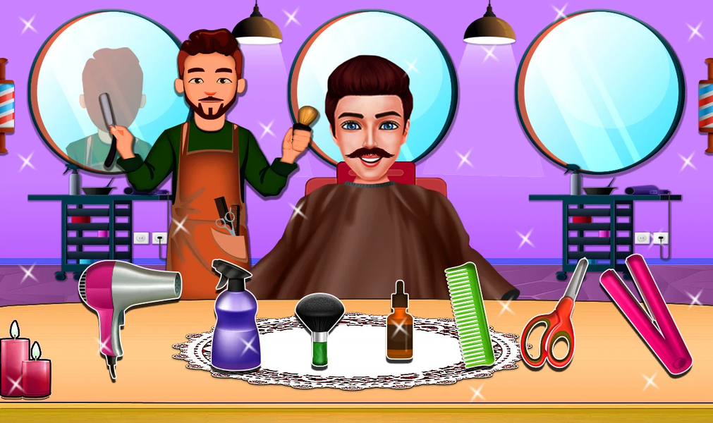 Barber Hair Cutting Salon - Gameplay image of android game