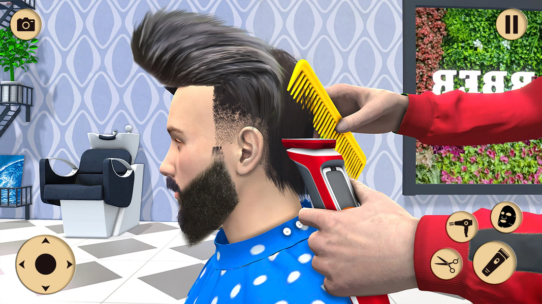 Barber Shop Haircut Simulator - عکس بازی موبایلی اندروید