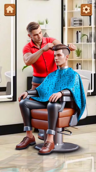 Barber Shop Hair Salon Sim - عکس بازی موبایلی اندروید