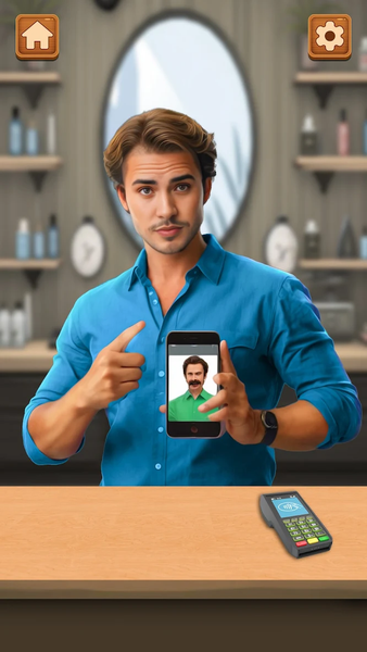 Barber Shop Hair Salon Sim - Gameplay image of android game