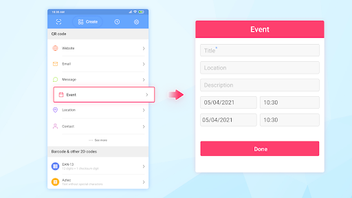 QR code reader & Barcode scanner - عکس برنامه موبایلی اندروید