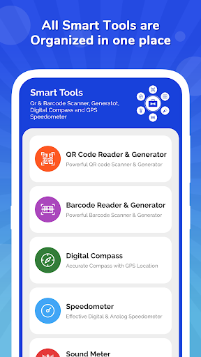 Free Smart Tools: QR, Barcode, Compass, Noisemeter - Image screenshot of android app