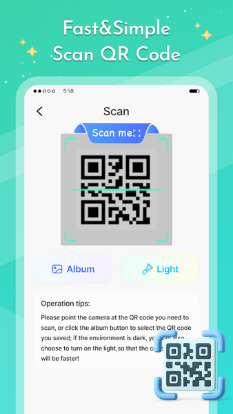QR Scanner&Barcode Reader - عکس برنامه موبایلی اندروید