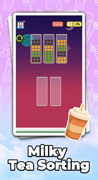 Milky Tea Sorting - Gameplay image of android game