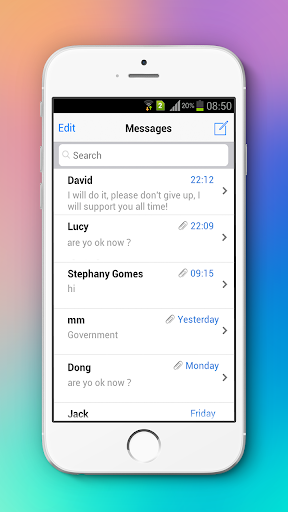 Messaging+ L SMS, MMS - Image screenshot of android app