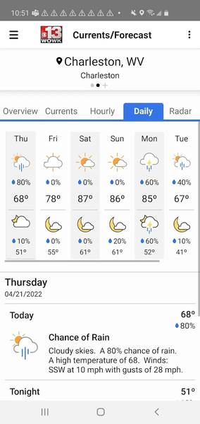 WOWK Stormtracker13 - Image screenshot of android app