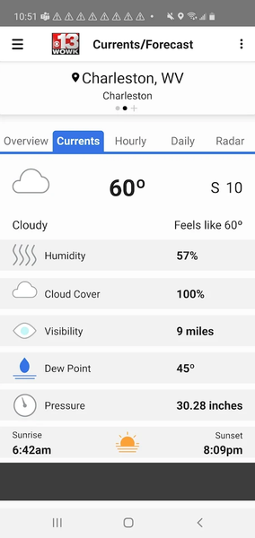 WOWK Stormtracker13 - Image screenshot of android app