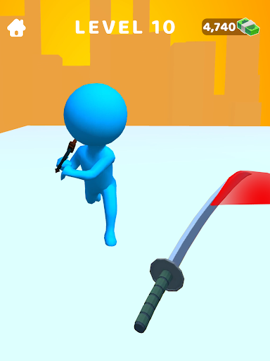 Sword Play! Ninja Slice Runner - Gameplay image of android game
