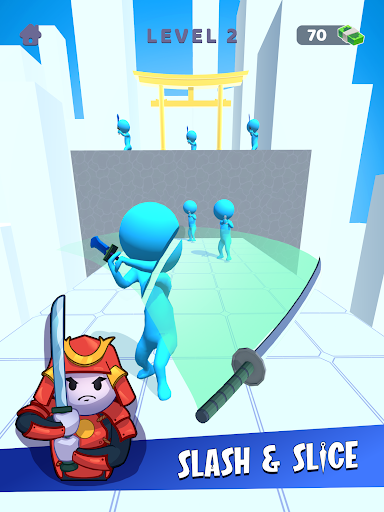 Sword Play! Ninja Slice Runner 3D – شمشیربازی نینجا - Gameplay image of android game