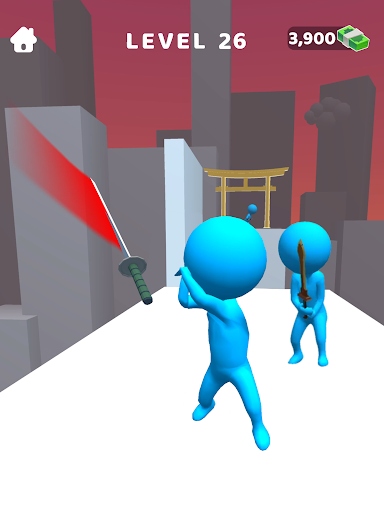Sword Play! Ninja Slice Runner - Gameplay image of android game